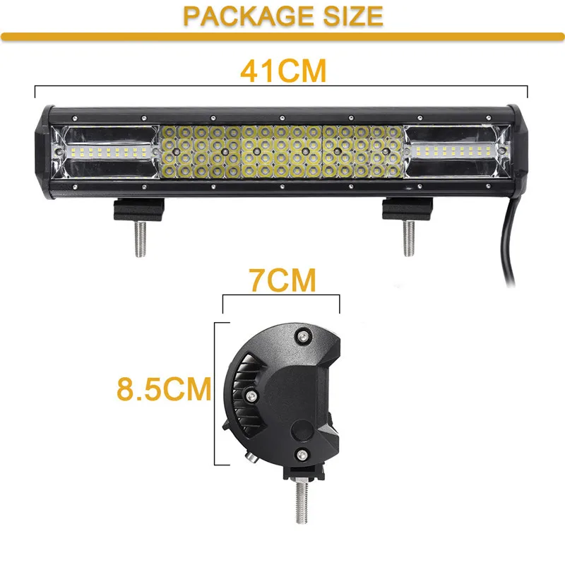 16 дюймов 1320 Вт светодио дный светодиодный рабочий свет бар пятно Наводнение Combo дальнего света К 6000 светодио дный к водостойкий светодиодный свет для Offroad внедорожник ATV автомобиль грузовик