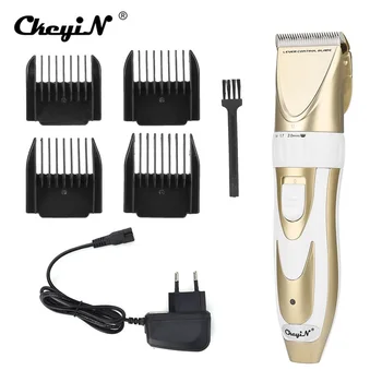 

Professional Hair Clipper Rechargeable Trimmer Titanium Ceramic Steel Blade Cutter Adjustable Combs 5 Gears Fine-tuning 100-240V