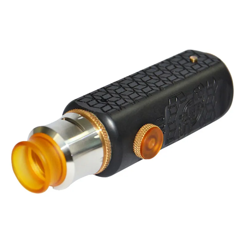 

2018 Newest SOB Box Mod and Andromeda rda Vape kit Fit 18650 Battery 510 thread Vape Mech Mod Brass Pei Material Mechanical Mod