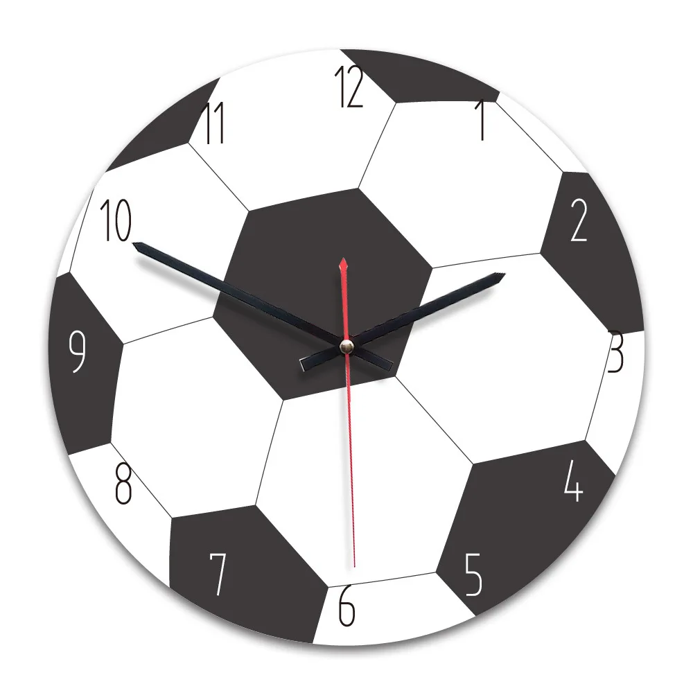 11 дюймов Футбольная форма 3d настенные часы Баскетбол футбольный мяч Гольф Спортивные фанаты мальчики подарок на день рождения Дети спальня украшения творческий - Цвет: APC027a