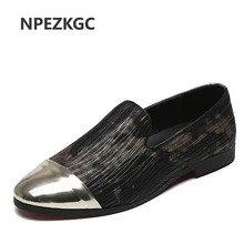 NPEZKGC/Мужская обувь; мужские мокасины без шнуровки; мужские лоферы для вождения; Роскошные Мужские модельные туфли; мужская повседневная обувь