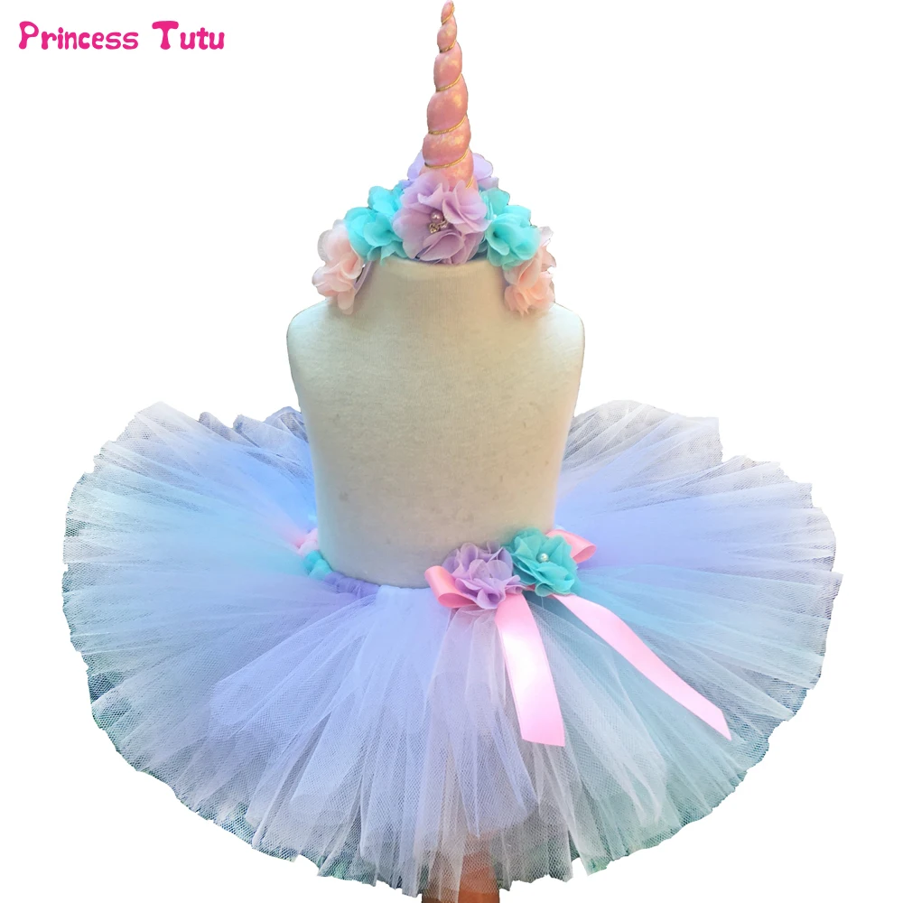 rainbow unicorn tutu set