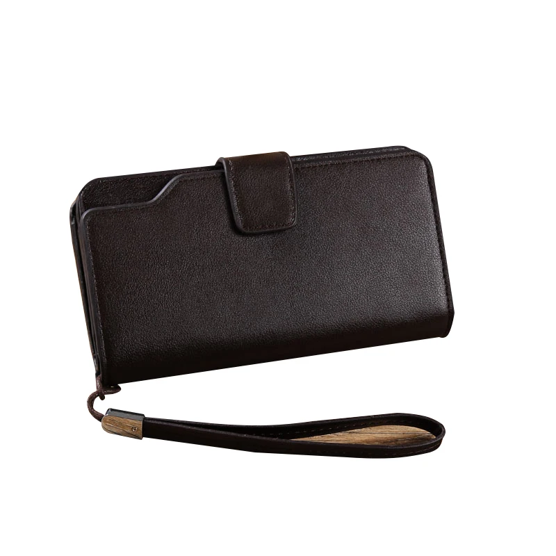 Men's Business Wallets PU Leather Black Clutch Purse For Men Hasp Design Male Card Holder Purses Large Capacity Men's Business Wallets PU Leather Black Clutch Purse For Men Hasp Design Male Card Holder Purses Large Capacity