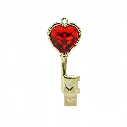 

KRY metal mini key flash memory 2.0 thumb drive 4GB 8GB 16GB 32GB 64GB creative crystal key high speed 2.0 flash stick