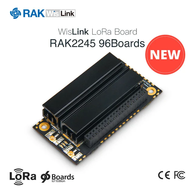

LoRa Gateway Concentrator Module WisLink LoRaWan Board Based on SX1301 with GPS Module Heat Sink RAK2245 96Boards IoT Edition195
