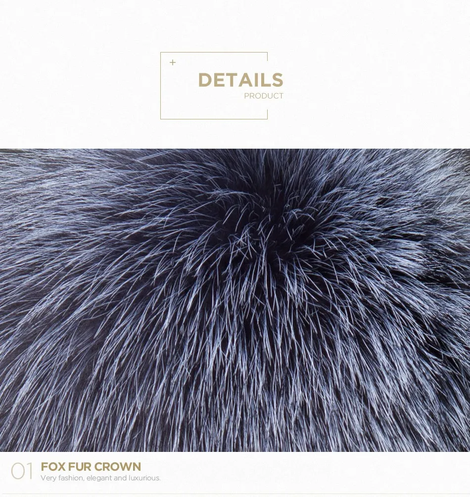 Fashion Womens Fur Beanies Real Rex Rabbit Fur Hats with Stripe Design Hat Ladies Winter Warm Rex Rabbit Fur Caps (4)