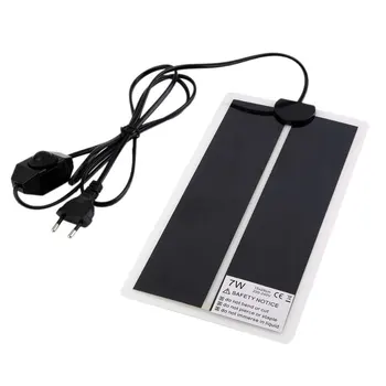 

Popular Extra Thin Heat Mat 15x28cm 7W Reptile Brooder Incubator Pet Heating Pad Brew EU Plug or Dog Cat Bed New Arrival