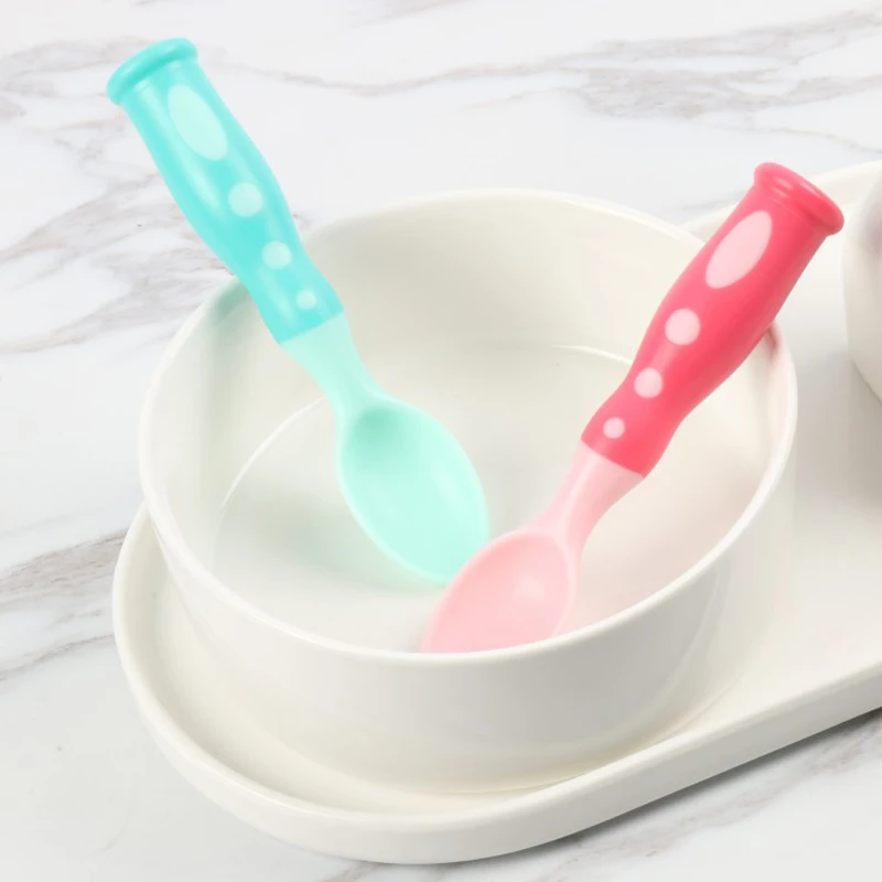 

Baby spoon feeding cutlery Children's cutlery Colher spoon tool patchwork spoon