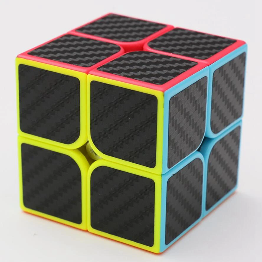 New Office Relaxing Toys For Grownups Carbon Fiber Sticker Magic Cubes