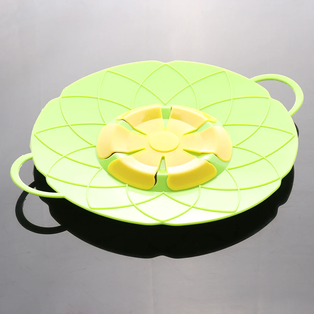 

Silicone lid Spill Stopper Cover For Pot Pan Kitchen Accessories Cooking Tools Flower Cookware Kitchen Non-slip table mat