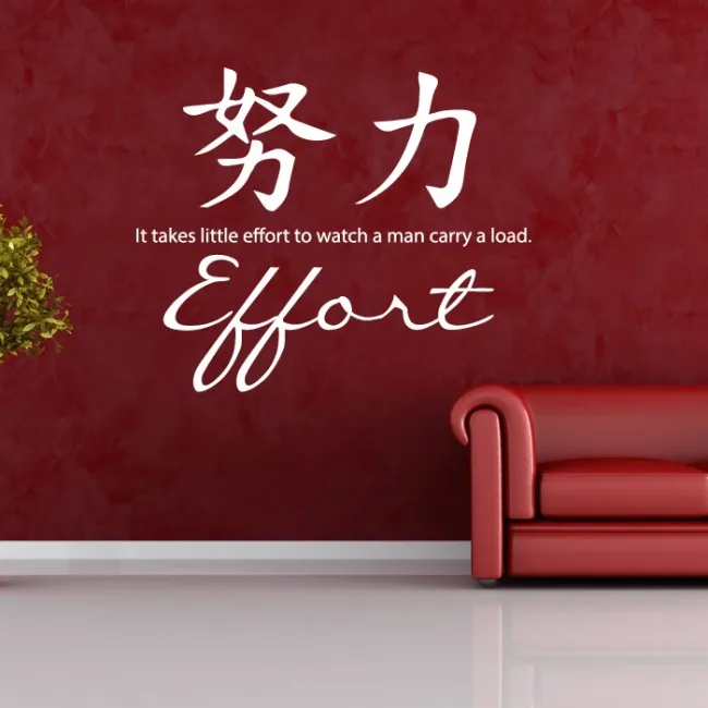 Personalisierte Wandtattoos Zitate Muhe Chinesisches Sprichwort