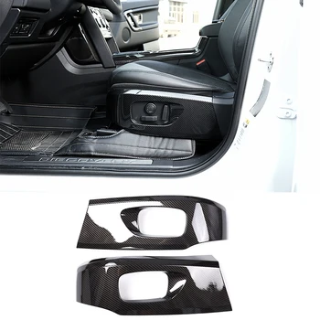 

2Pcs Carbon Fiber ABS Plastic Seat Decoration Cover Trim For Land Rover Discovery Sport Auto Parts 2015-2017 Car Accessories
