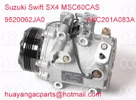 AKC200A083A 9520062JA0 AKC201A083A воздушный компрессор автомобильного кондиционера для компрессор для Suzuki Swift III/SX4 2005-MSC60CAS