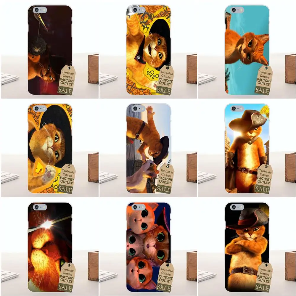 Tpwxnx Shrek Puss In Boots мягкие защитные чехлы из ТПУ для Apple iPhone X 4 4S 5 5C SE 6 6S 7 8 Plus LG G4 G5 G6 K4 K7 K8