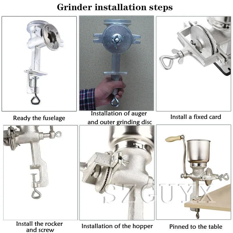 Кофемолка мини из нержавеющей стали ручная шлифовальная машина для зерен кофе мельница для еды Кукуруза ручная шлифовальная машина кухонный инструмент