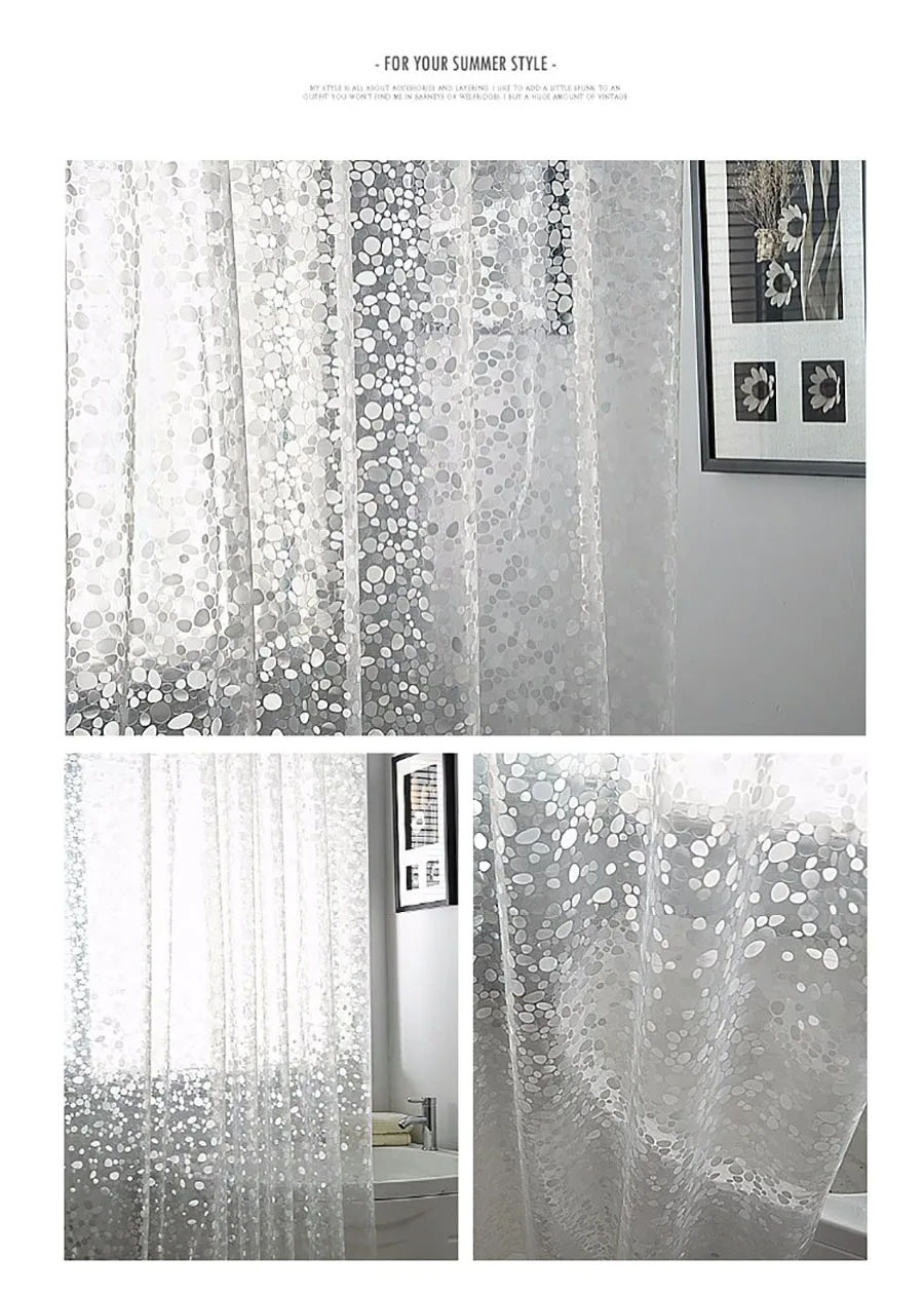 3D Cobblestone  shower curtain