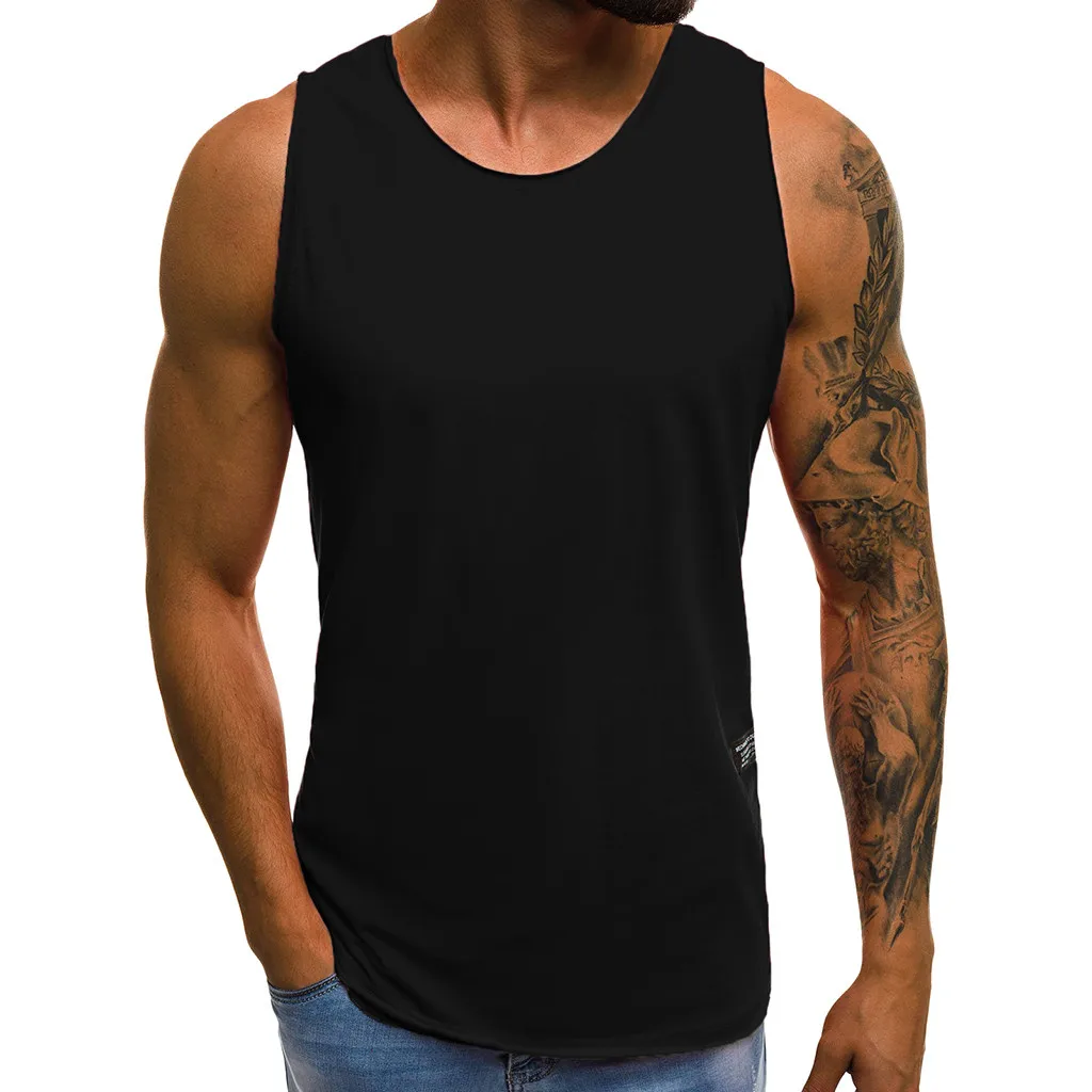 

2019 Summer Bodybuilding Tank Top for Men Gym Fitness Clothing Punisher Vest Man Slim Black Sexy Muscle Tanktop Stringer 3xl