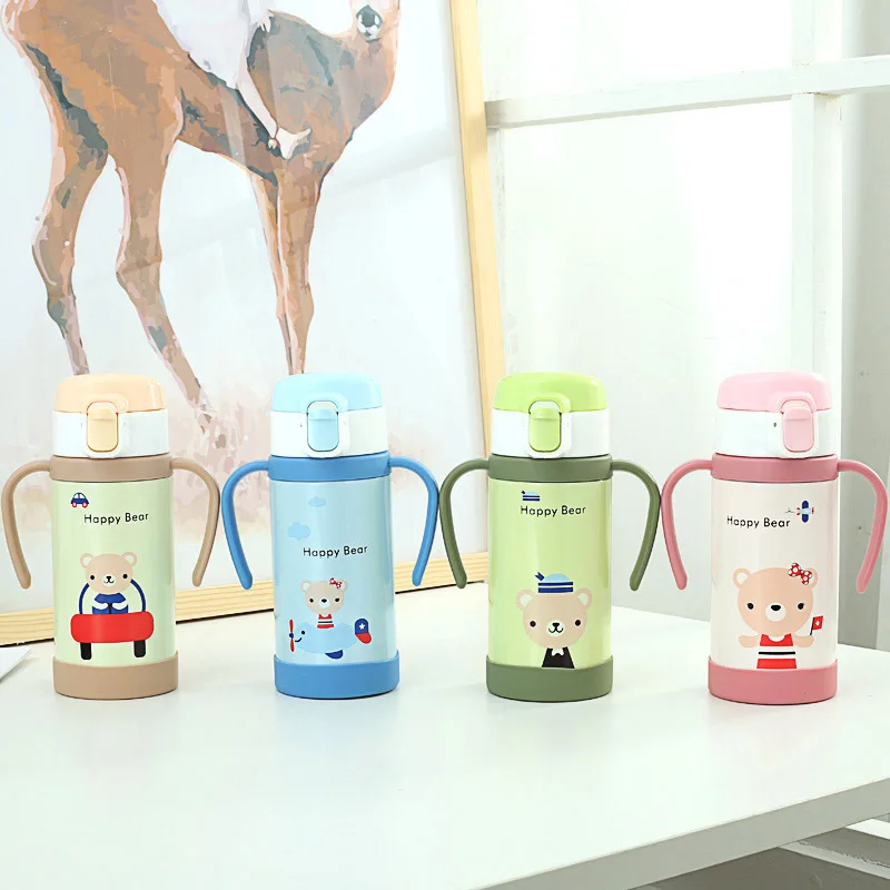 320ml New 304 Stainless Steel Baby Hot Water Milk Tea Thermos Children