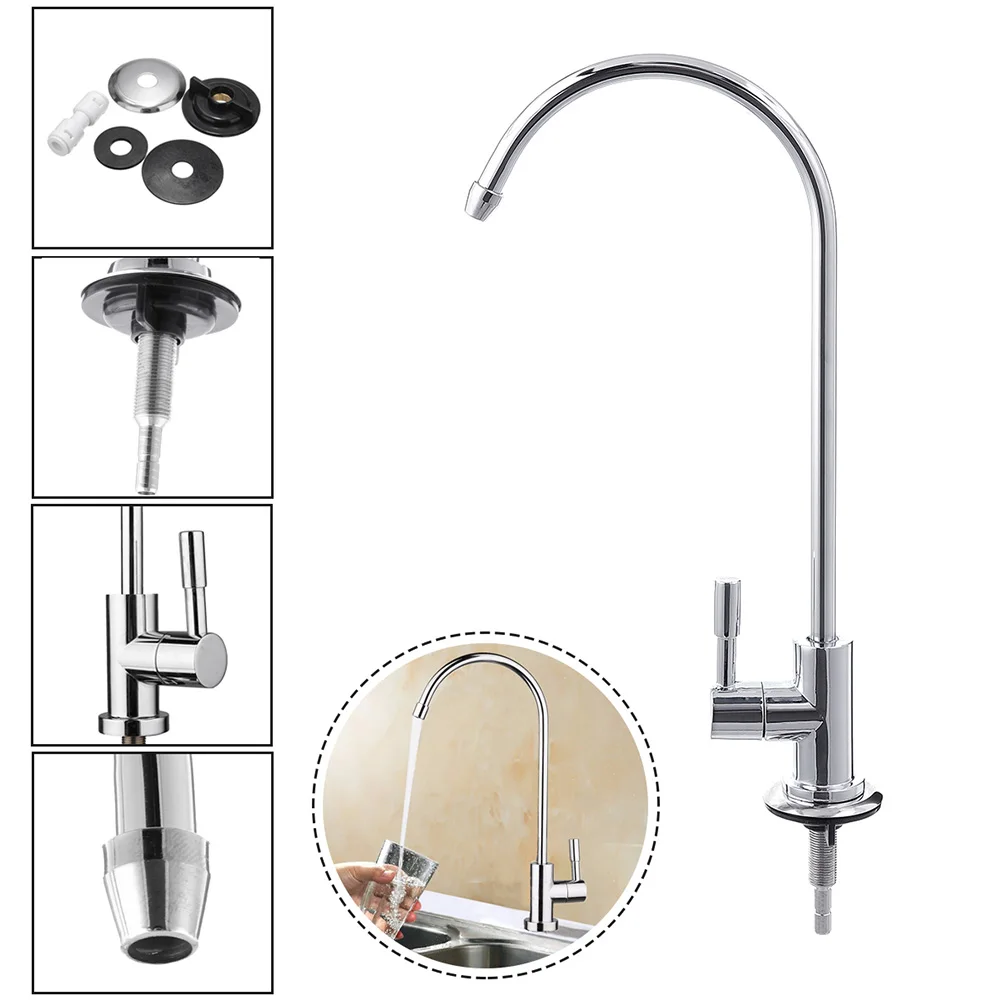 

Kitchen 1/4 Inch RO Drinking Water Filter Faucet Reverse Osmosis System Sink Tap TB Sale