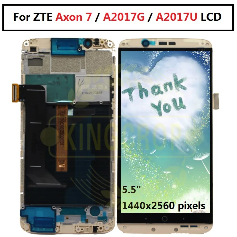 

AMOLED For ZTE Axon 7 LCD A2017 A2017U A2017G Display Touch Screen Digitizer Aseembly Replacement Axon7 For Axon 7 A2017 LCD