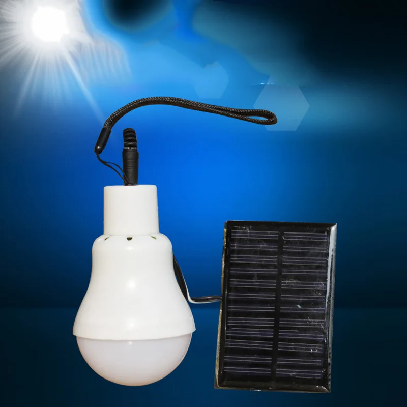 

Portable Solar Powered 12 LEDs Rechargeable Bulb Light Outdoor Camping Yard Emergency Lamps MDJ998