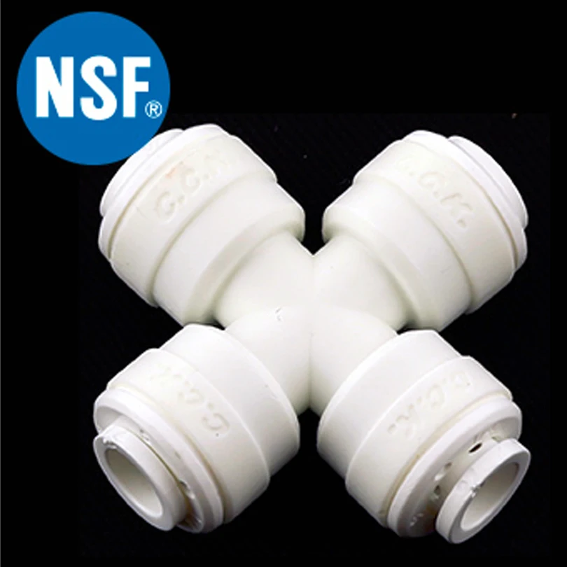 

CCK RO Fitting 4 ways 1/4" Push in, Water Filter Fittings 4CR4