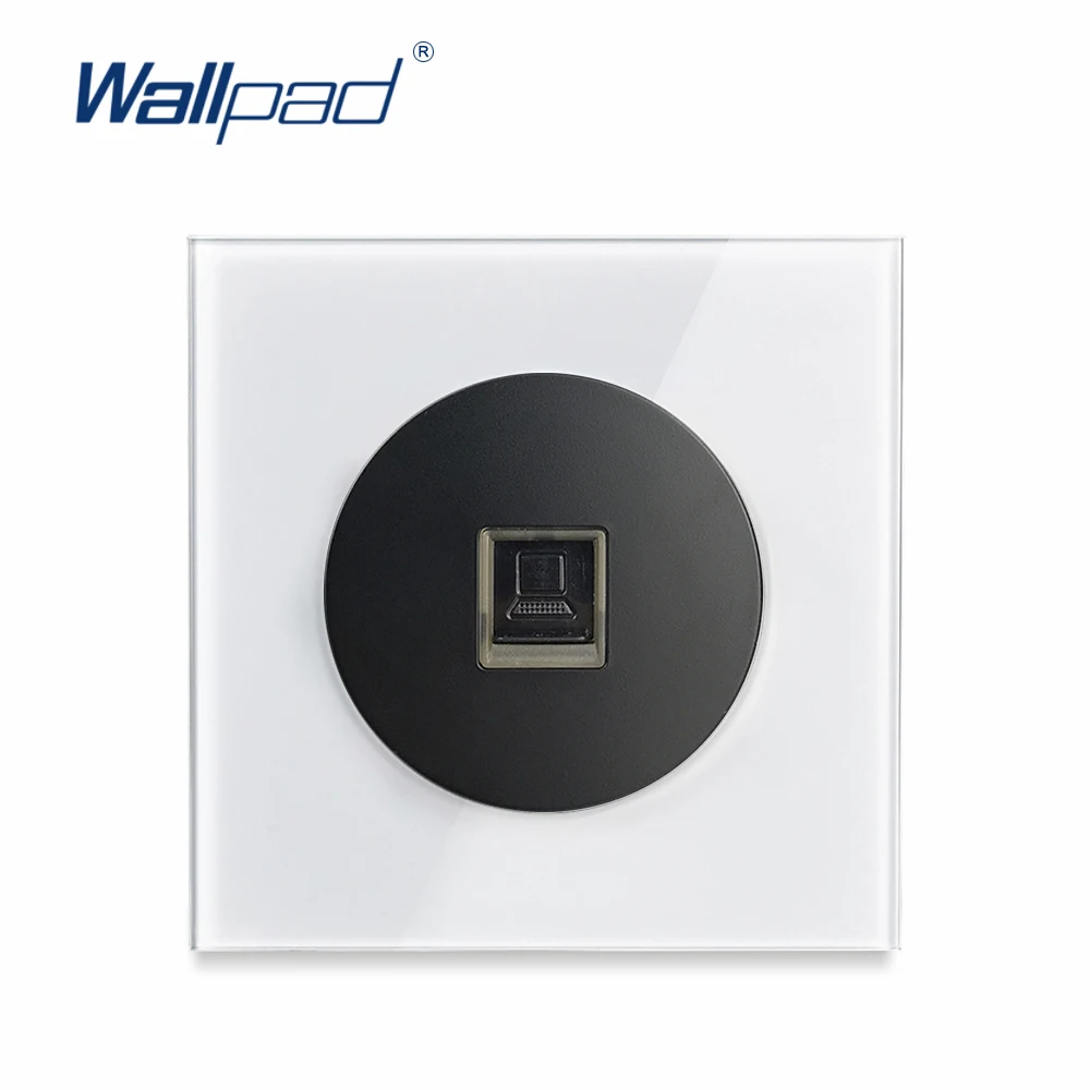 Wallpad L6 белое стекло одинарный интернет разъем компьютерная Синхронизация данных