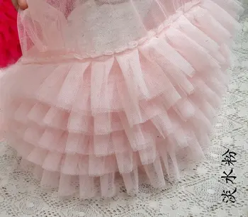 

light pink ruffled lace trim for tutu dress