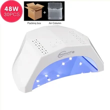 24 Вт/48 Вт 30 светодиодов УФ лампа Автоматический Датчик Сушилка для ногтей алмазный Солнечный свет лампа для ногтей маникюрная машина отверждение все УФ гель лак для ногтей инструмент