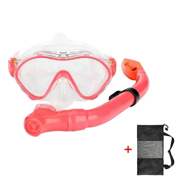 

Diving Mask Breathing Tube Kit Children High Definition Anti-fog Full Dry Snorkels Snorkeling Sportswear Accessories