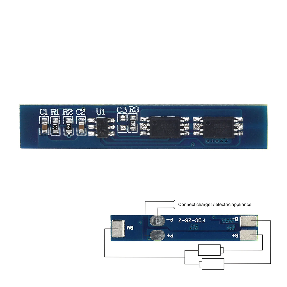 

2S 3A Li-ion Lithium Battery 7.4v 8.4V 18650 Charger Protection Board Bms Pcm for Li-ion Lipo Battery Cell Pack