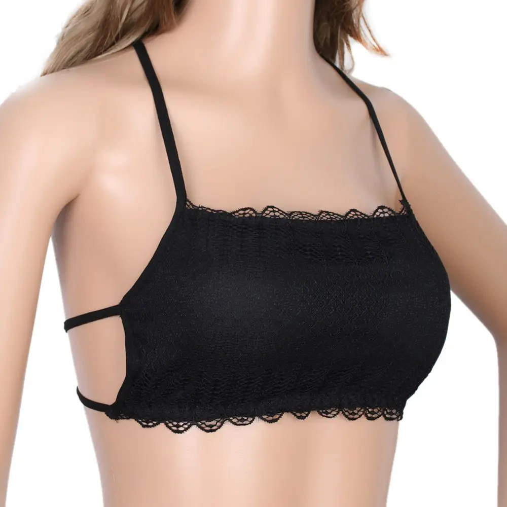 2018 New Arrival Spring Summer Beach Sexy Bra Adjustable Soft Lingerie Lace Bralette Tower Back Crop Top Cut Out Tank Bra Tops (10)