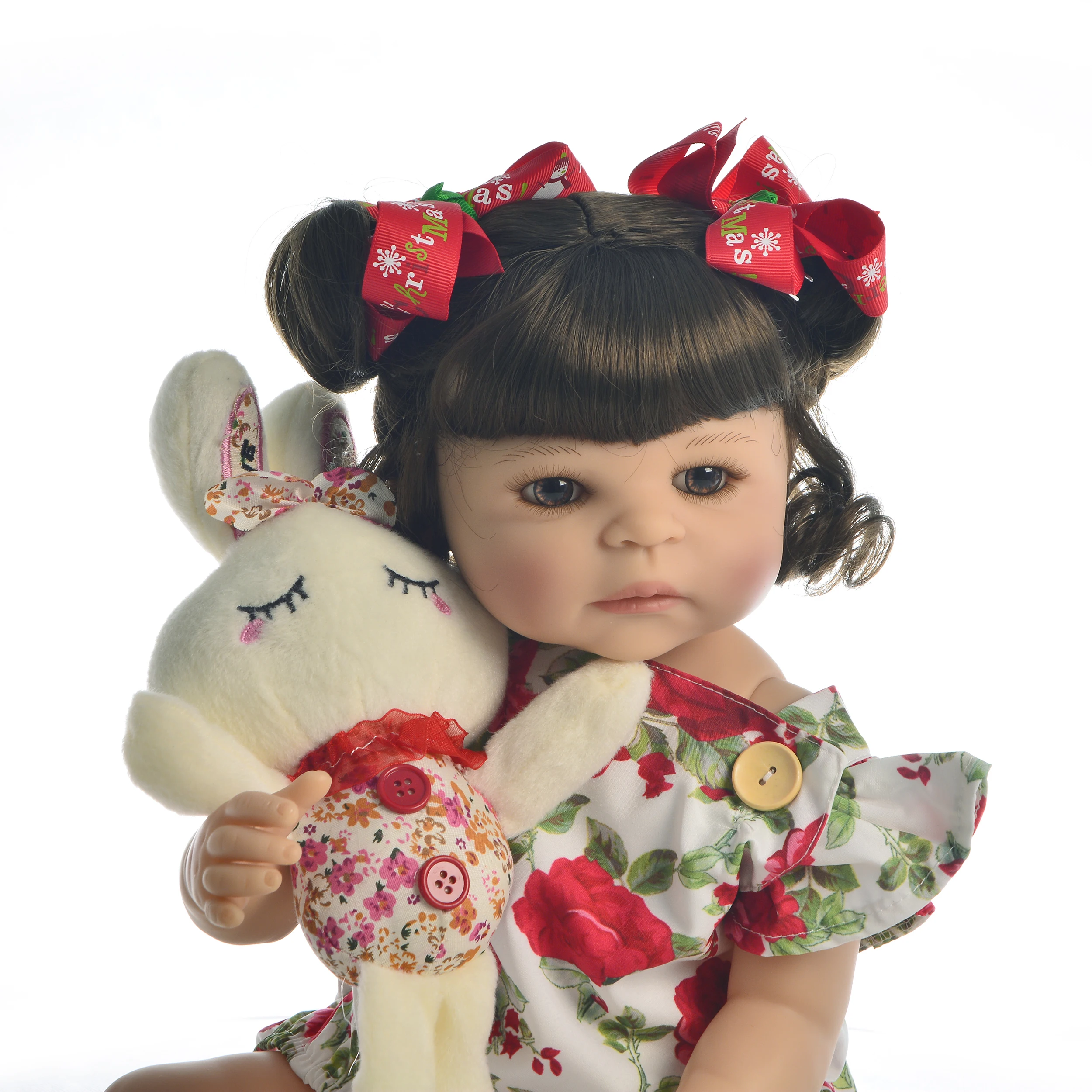 Горячая Распродажа 2" 55 см силиконовая кукла-реборн на все тело, игрушка для девочки, принцесса, детская игрушка, розовый комбинезон, детский подарок на день рождения