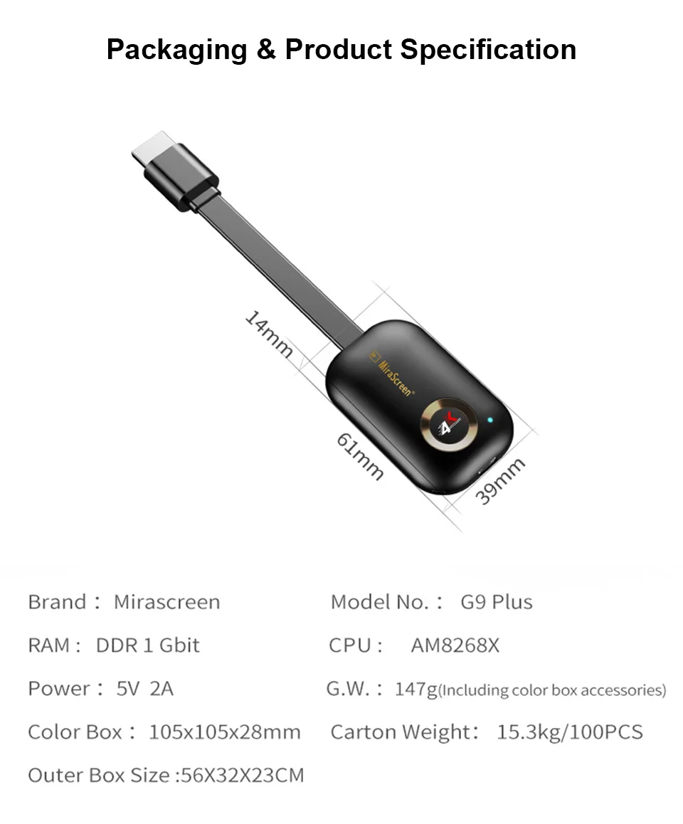 4K 2,4G 5G Беспроводной Wi-Fi дисплей донгл HDMI кабель HD ТВ видео адаптер экран зеркальное отображение Miracast DLNA для iOS Android телефон к ТВ