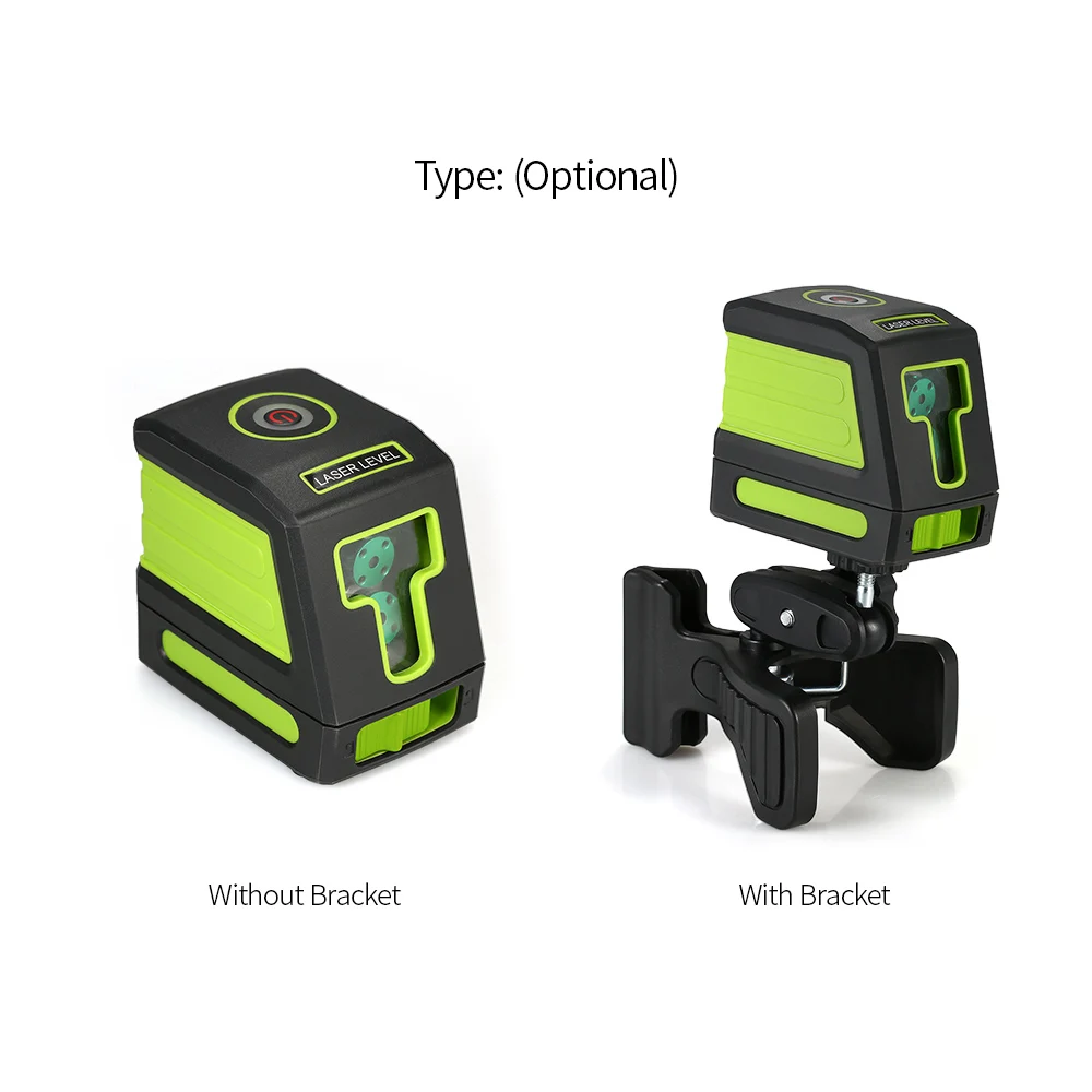Professional Laser Level Self-Leveling 2 Laser Lines Green Horizontal Cross Line Leveling Laser Level Kit