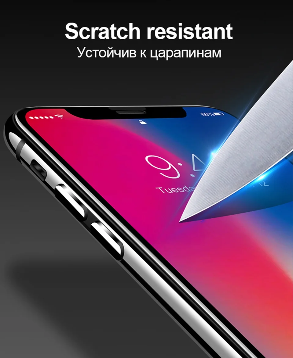 5D Glass for iPhone XS Max Protective Glass Full Cover 9H Film Tempered Glass for iPhone XR X XS 7 8 6 6s Plus Screen Protector (2)