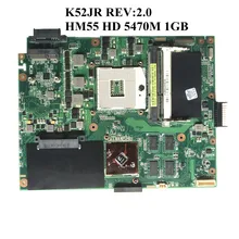 Отлично подходит для Asus K52JR REV: 2,0 Материнская плата ноутбука HM55 HD 5470 M 1 ГБ 60-NXMMB1000 полностью протестированы