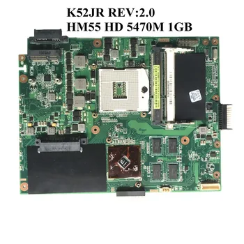 

Excellent For Asus K52JR REV:2.0 Laptop motherboard HM55 HD 5470M 1GB 60-NXMMB1000 100% Fully Tested
