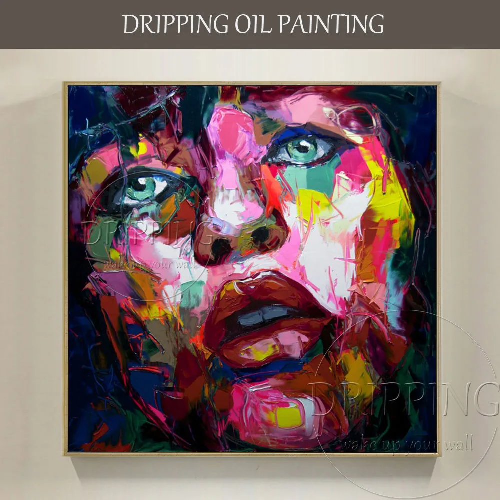 Художественная ручная роспись Абстрактная фигура Francoise Nielly картина маслом на