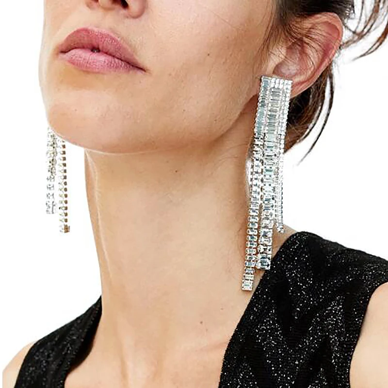 

ZA Style Drop Dangle Earrings Vintage Pendant Earring 6 Colors Tassel Punk Earrings for Women Fashion Jewelry 2019 New