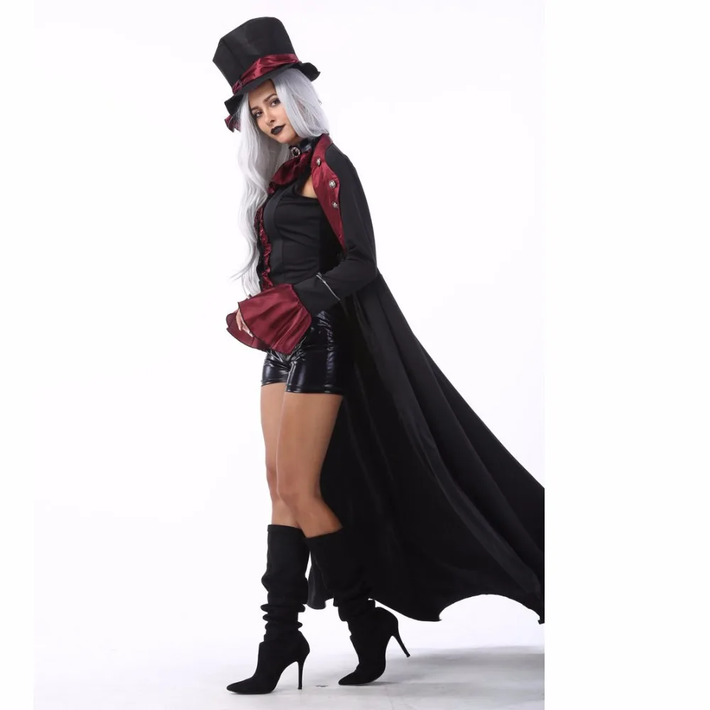 New Adult Vampire Costumes Women Mens Halloween Party Vampiro Couple Movie Cosplay Fancy Outfit Clothing Dresses