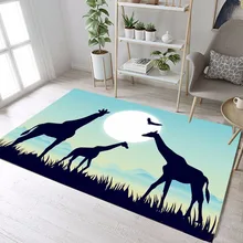Жираф ковры и африканские травяные угодья ковры для детей Детские домашние Гостиная большой подушки Спальня Туалет кухня пол коврики для ванной