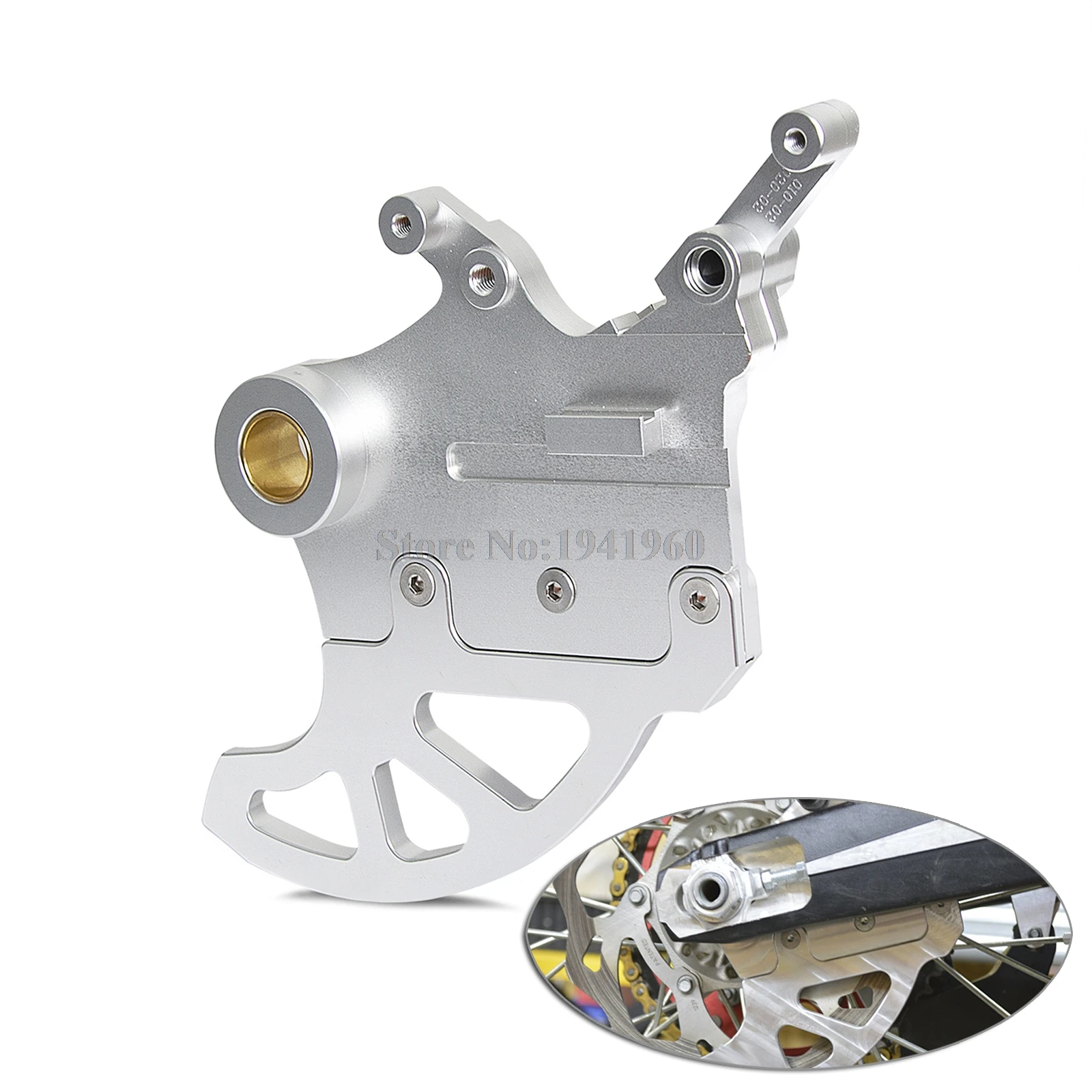 NICECNC Rear Brake Disc Guard Brake Disc Caliper Support For Yamaha