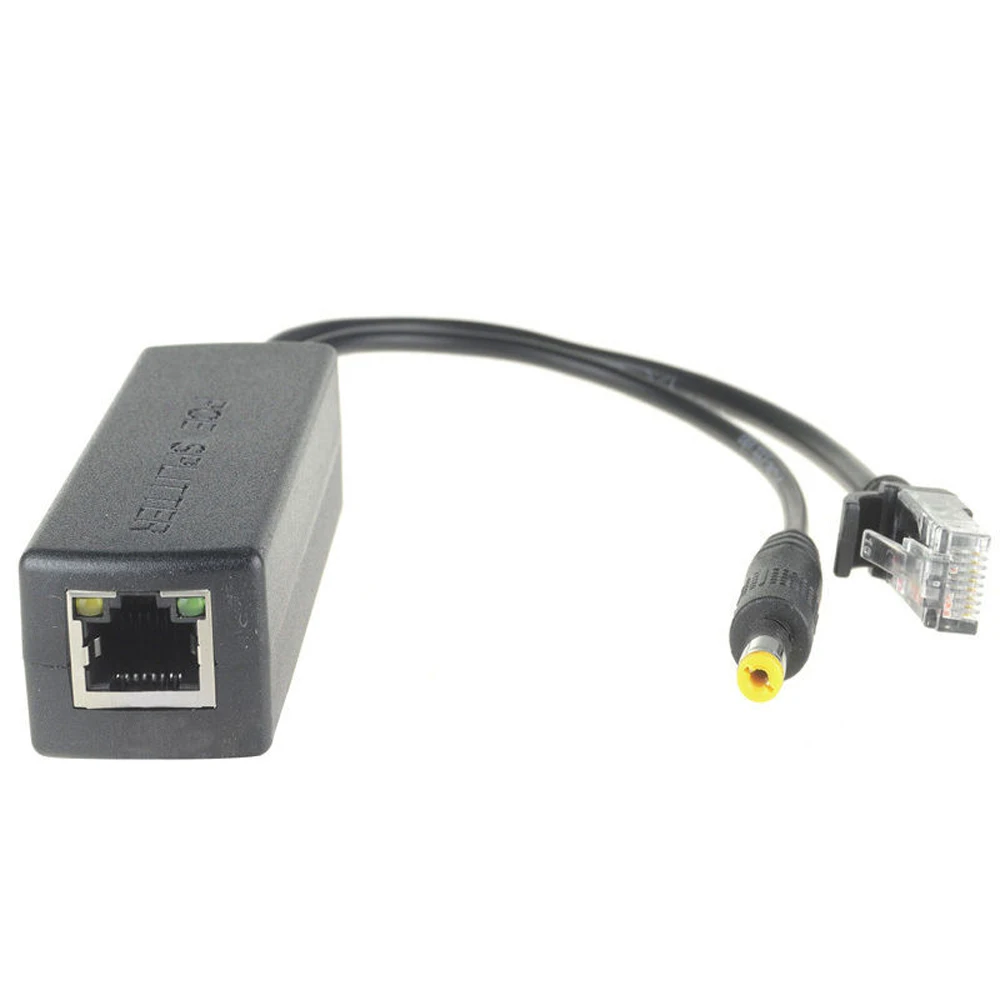 ESCAM 48 В до 12 В PoE сплиттер анти-помех 15 Вт кабель адаптер PoE Модуль питания DC5.5* 2,1 мм разъем для ip-камеры