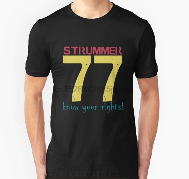 Мужская футболка с коротким рукавом Strummer 77 унисекс Топы Женская | одежда