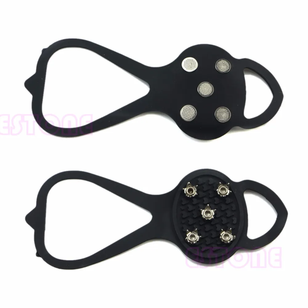 THINKTHENDO 1 пара ледяные зимние шипы Нескользящие обувь Grippers Crampon Walk Cleats|ice snow|snow iceboot