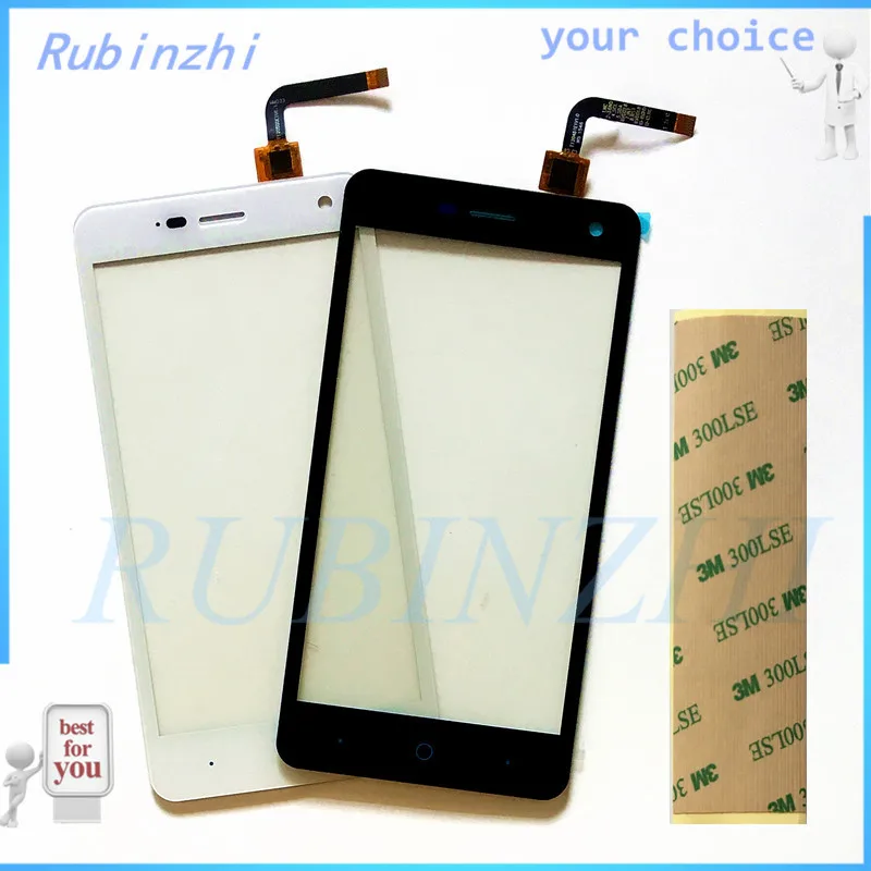 RUBINZHI With 3M Tape Sensor Touchscreen Panel Lens Version 1.0 / 1.1 For ZTE Blade L3 Touch Screen Digitizer Front Glass | Мобильные