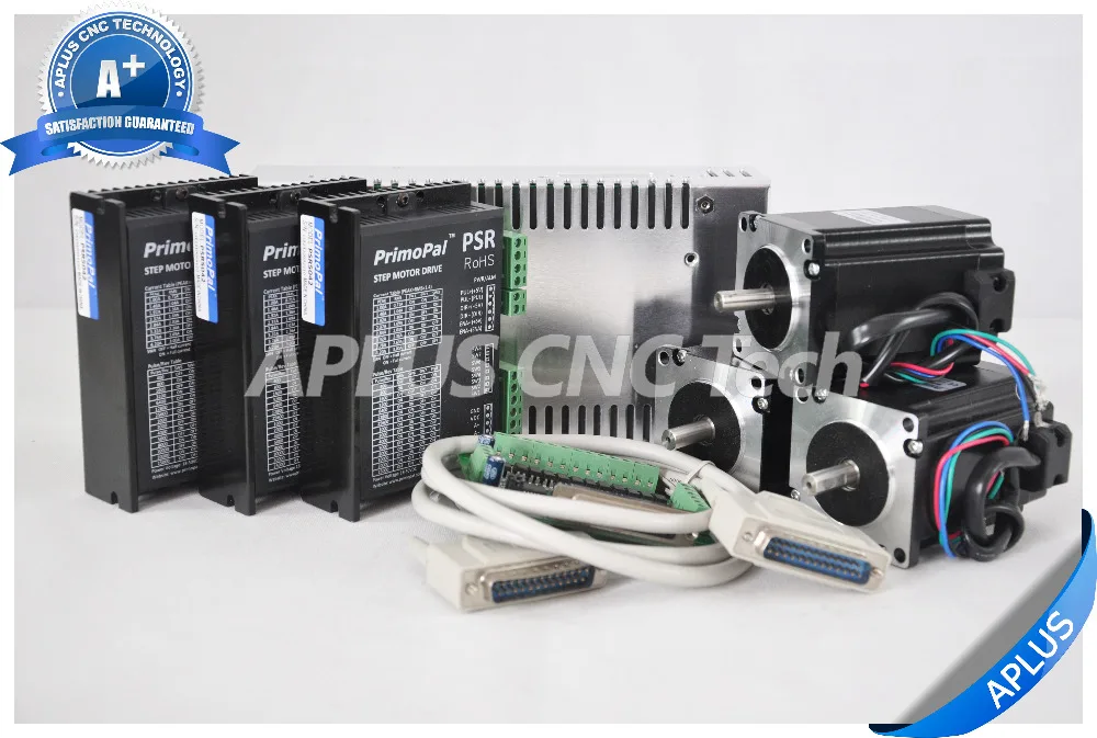 3 осевой шаговый двигатель NEMA 23 285oz in и драйвер PSR5042 48 В комплект питания|Шаговый
