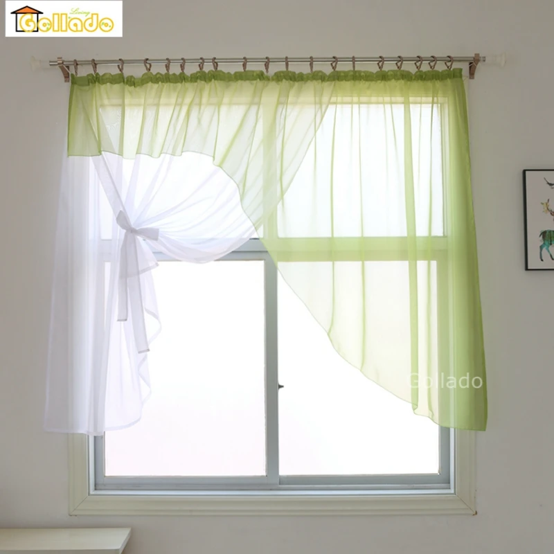 

Fashion Europe Irregular Design High Quality Sheer window curtains for Livingroom Kitchen Balcony 1PCS