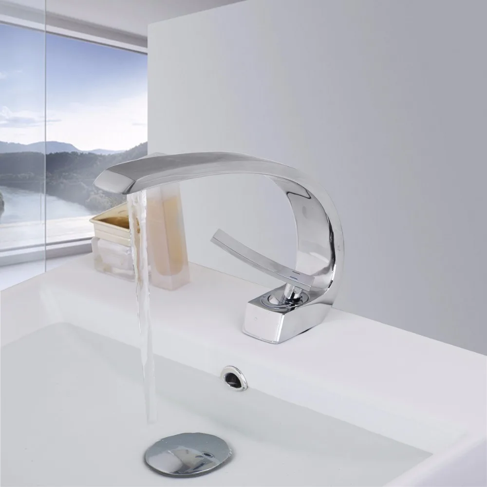 

Spount Deck mount bathroom faucet single handle basin mixer tap